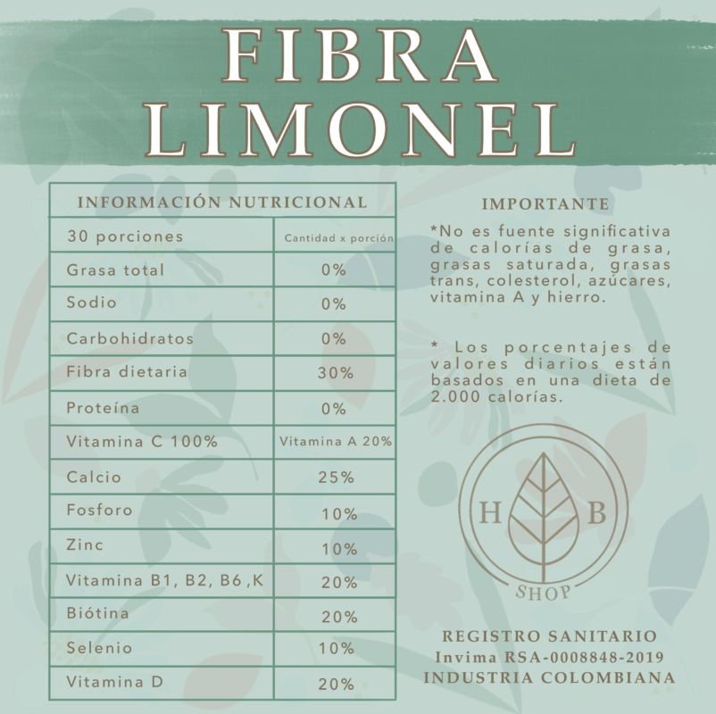 Limonel Fibra Caja x 30 sobres