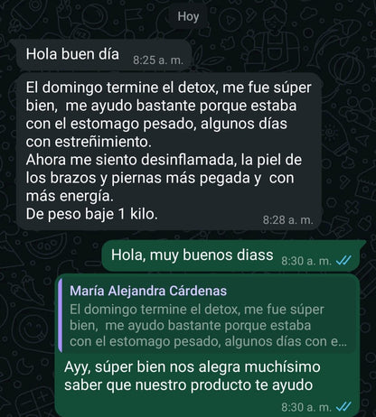 Detox  básico- limpia intestino